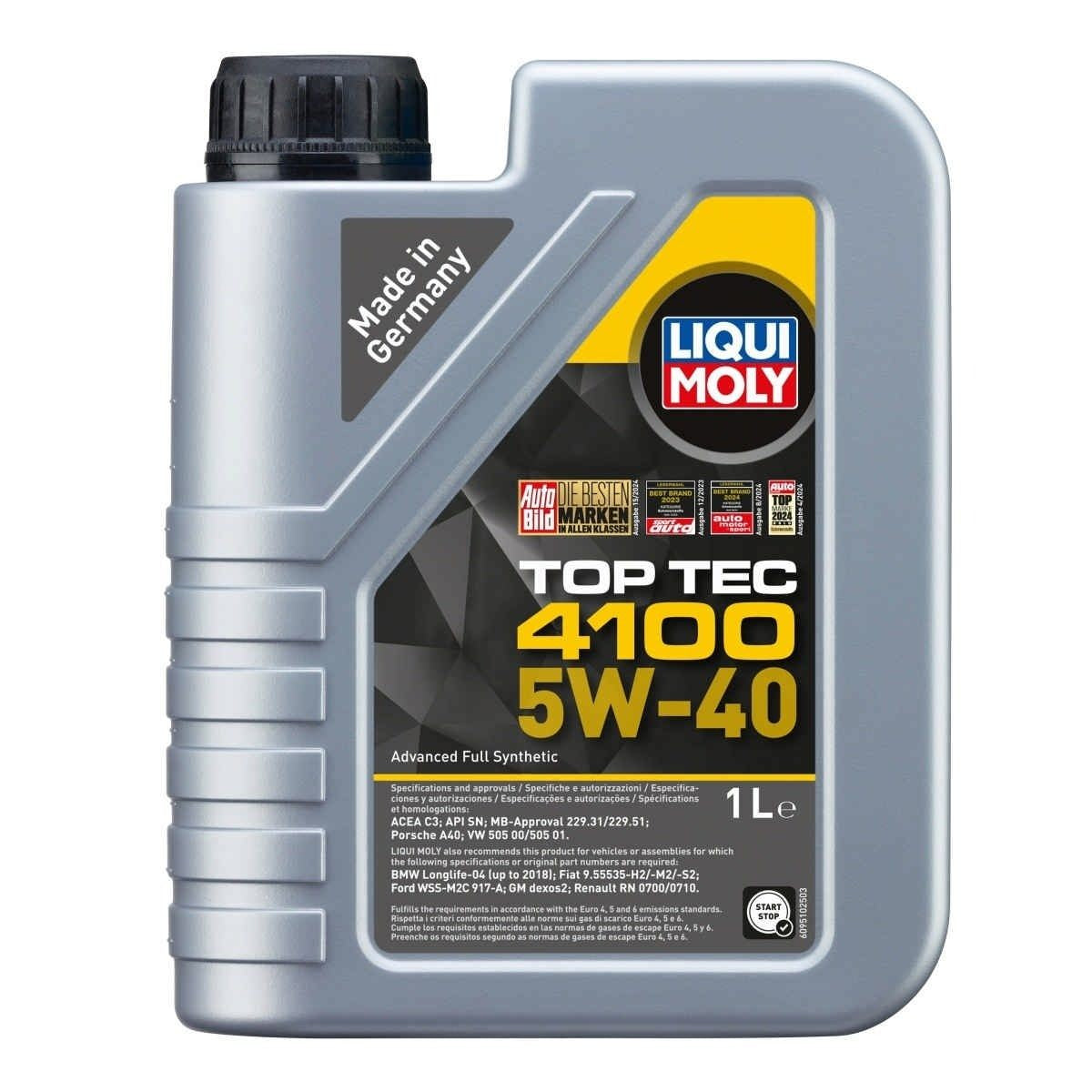 Ulei motor Liqui Moly Top Tec 4100 5W40 1L