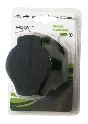 Priză remorcă 7 pini cu capac Moov It 48002, vedere spate