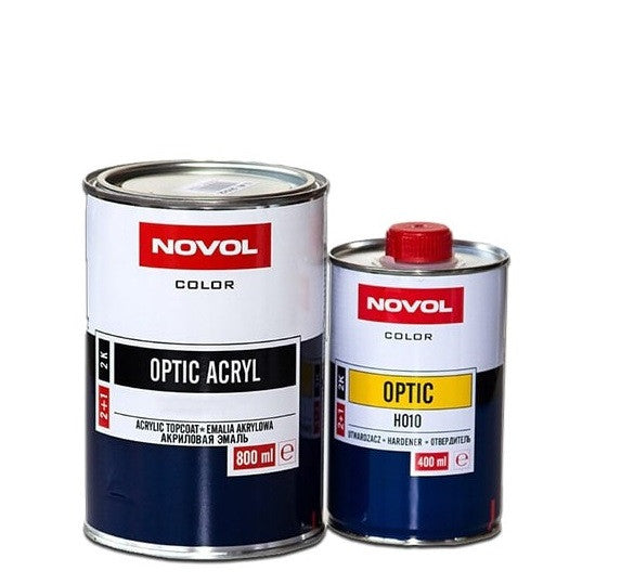 Vopsea Optic Acryl, 2K (cu lac inclus) - NOVOL Vopsea VW R902 SA514 (white) + CATALIZATOR 0,4 L