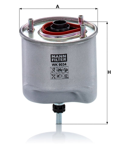 Filtru combustibil MANN FILTER WK 9034