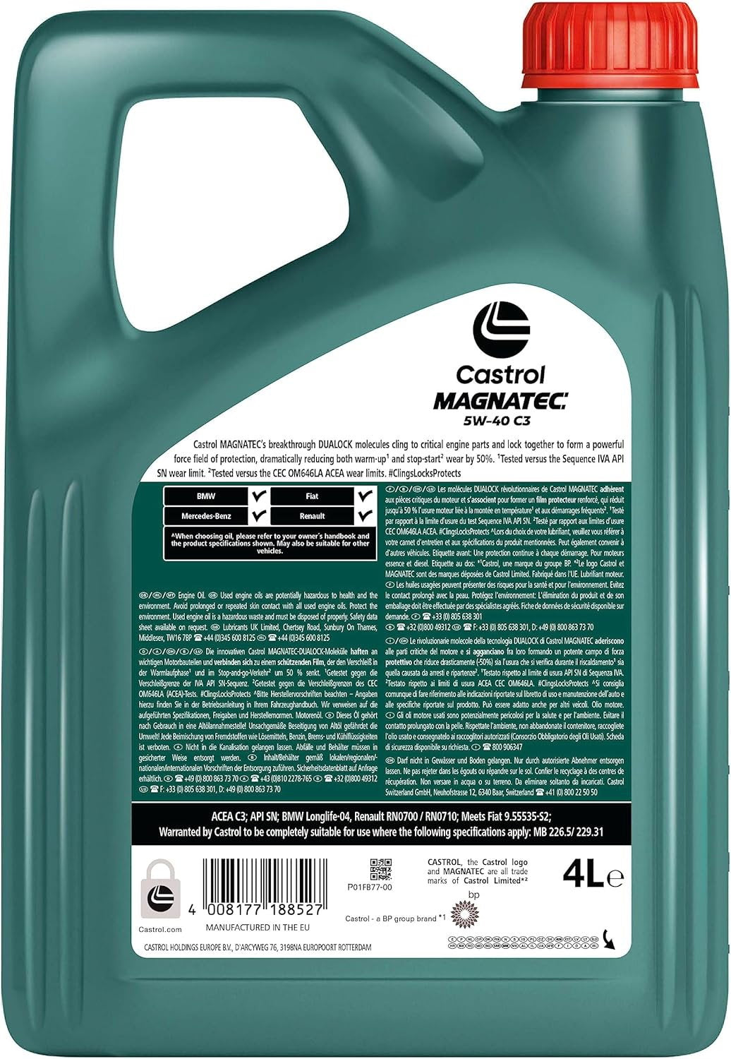 Ulei Castrol Magnatec C3 5W40 4 litri