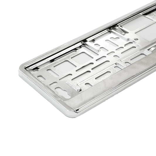 Suport Numar Inmatriculare Mega Drive Metalizat Silver 1 Buc