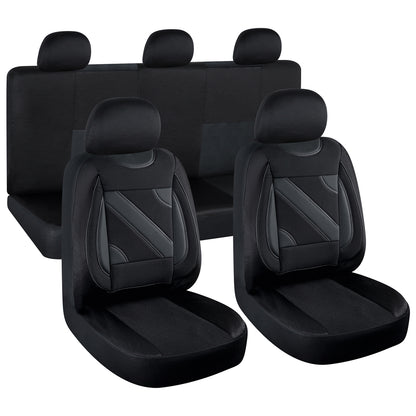 Set Huse Scaun Nero Albastru
