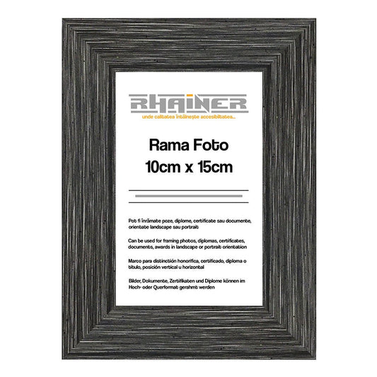 Rama foto Madrid antracit 10x15