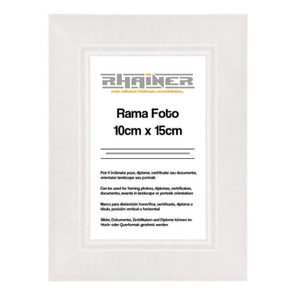 Rama foto Madrid alb 10x15