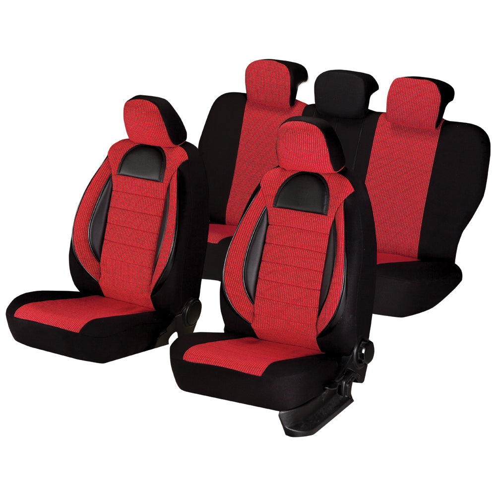 Set Huse Scaun Racing Rosu
