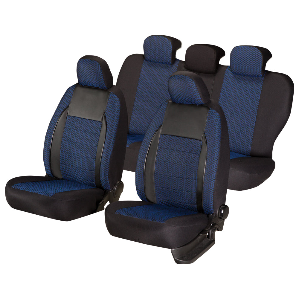 Set Huse Scaun Elegance Albastru