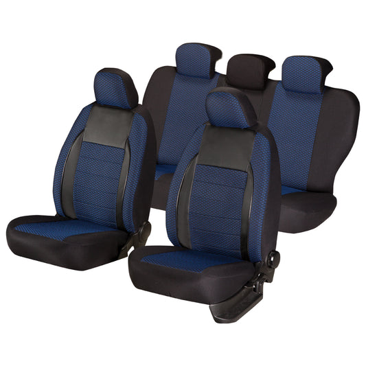 Set Huse Scaun Elegance Albastru