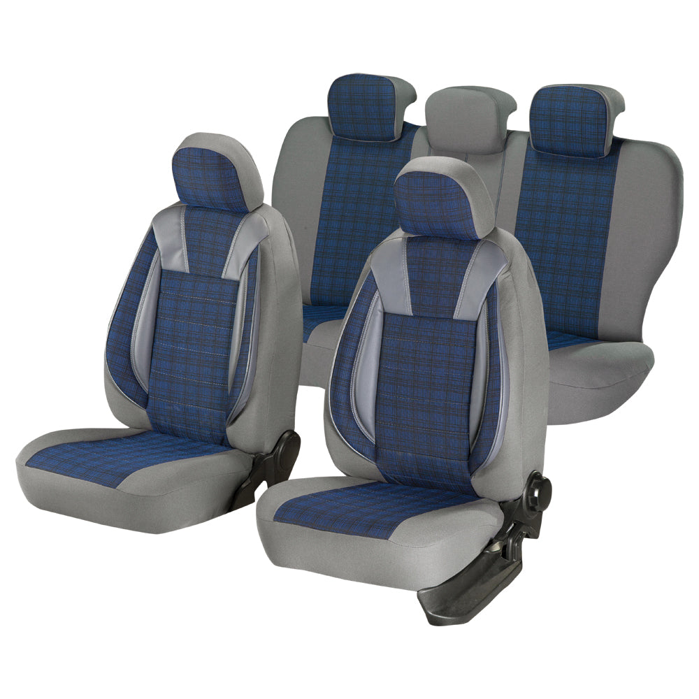 Set Huse Scaun Luxury Albastru