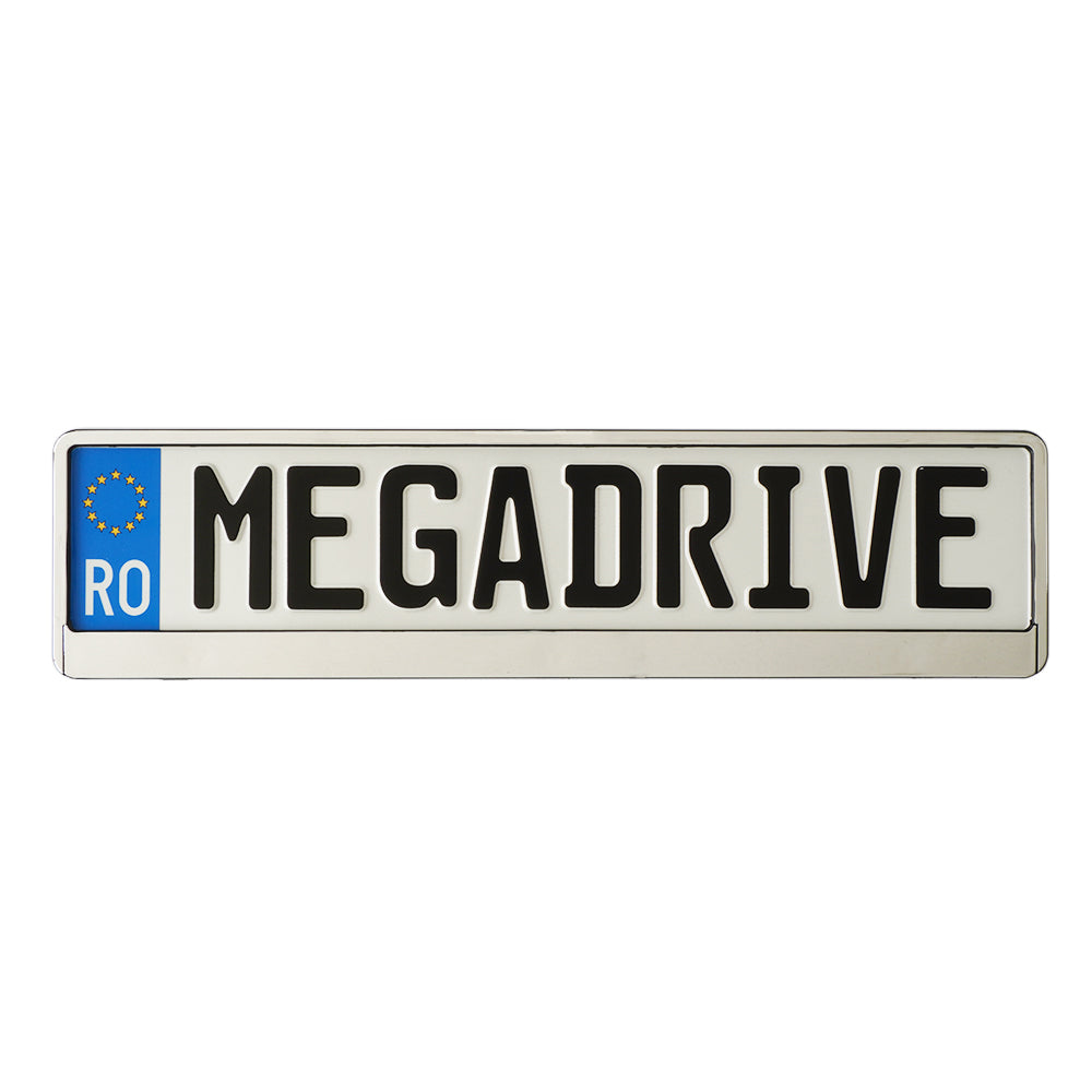 Suport Numar Inmatriculare Mega Drive Silver 1 Buc