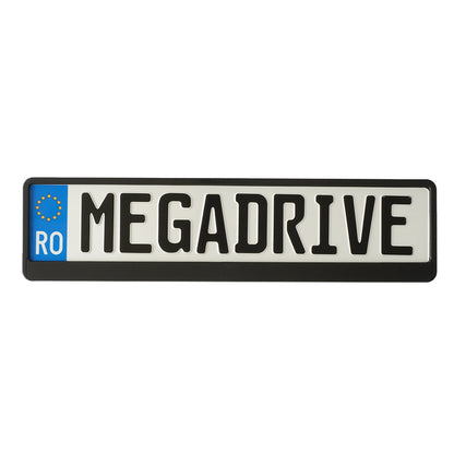 Suport Numar Inmatriculare Mega Drive Negru 1 Buc