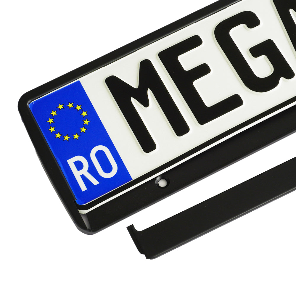 Suport Numar Inmatriculare Mega Drive Negru 1 Buc