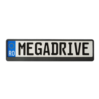 Suport Numar Inmatriculare Mega Drive Carbon 1 Buc