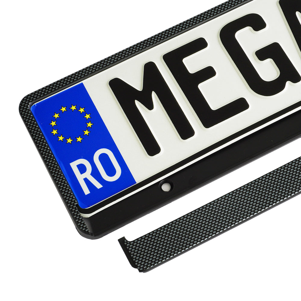 Suport Numar Inmatriculare Mega Drive Carbon 1 Buc