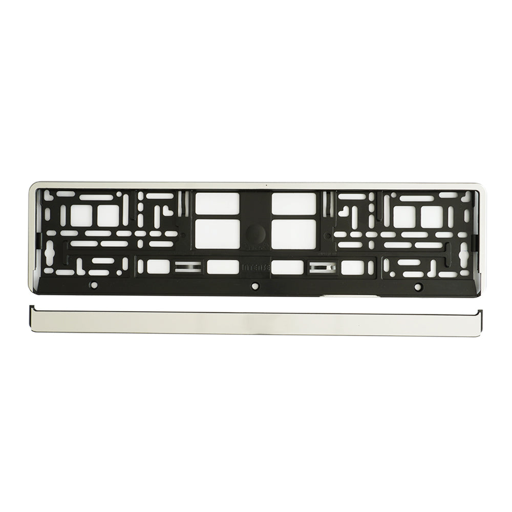 Suport Numar Inmatriculare Mega Drive Chrome Brush 1 Buc