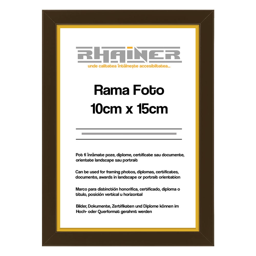 Rama foto Madrid maro+auriu 10x15