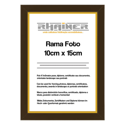Rama foto Madrid maro+auriu 10x15