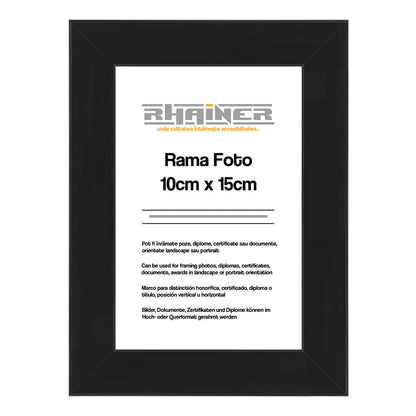 Rama foto Madrid negru 10x15