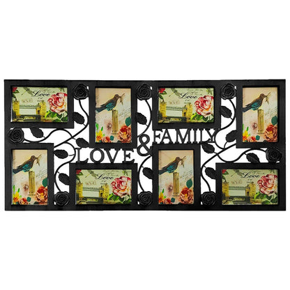 Rama foto colaj Love&Family neagra 8 poze