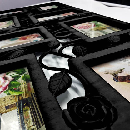 Rama foto colaj Love&Family neagra 8 poze