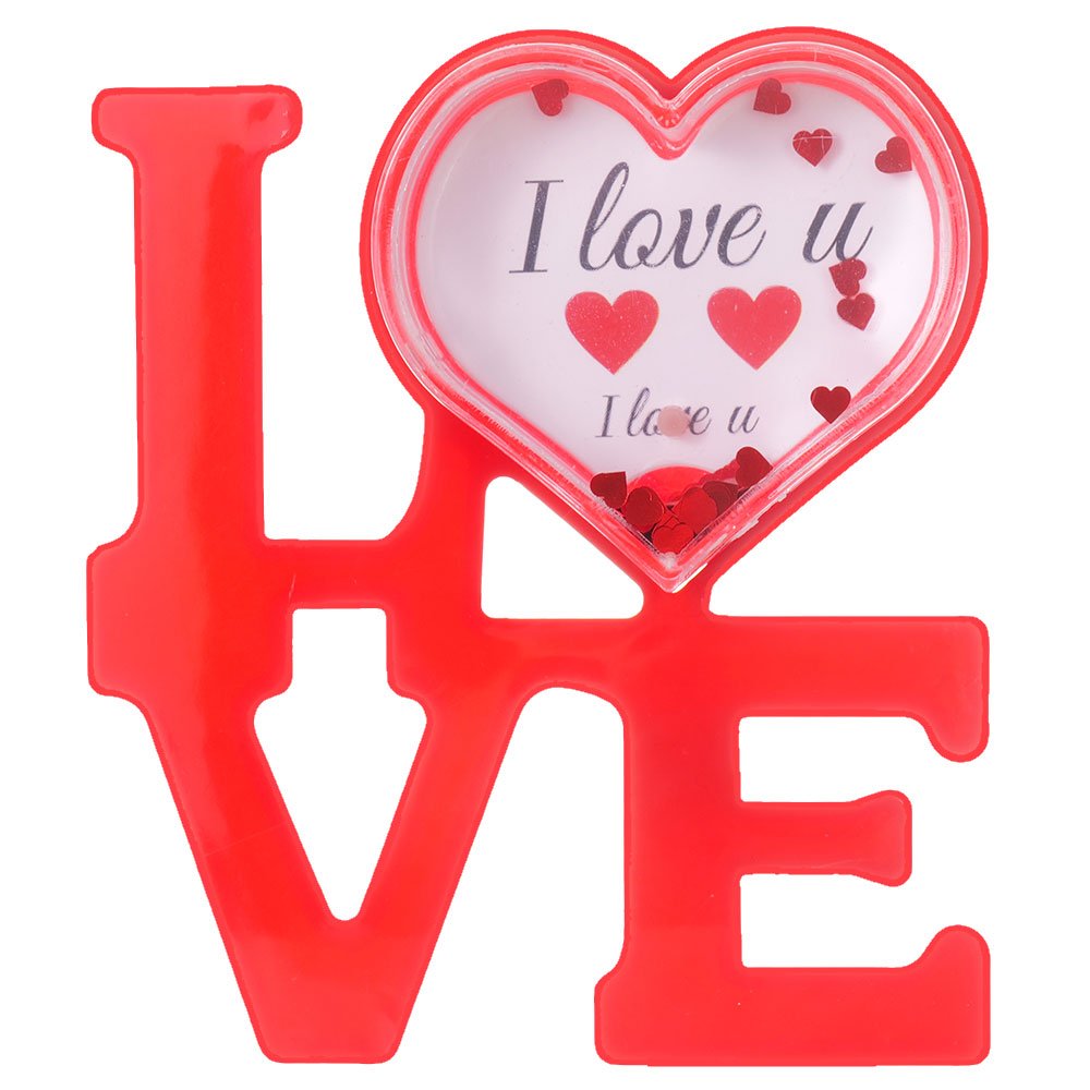 Glob foto LOVE rosu cu LED
