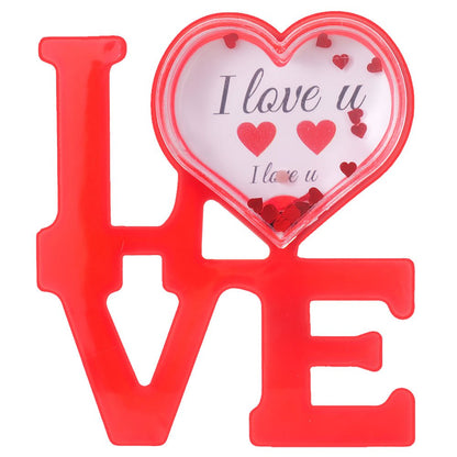 Glob foto LOVE rosu cu LED