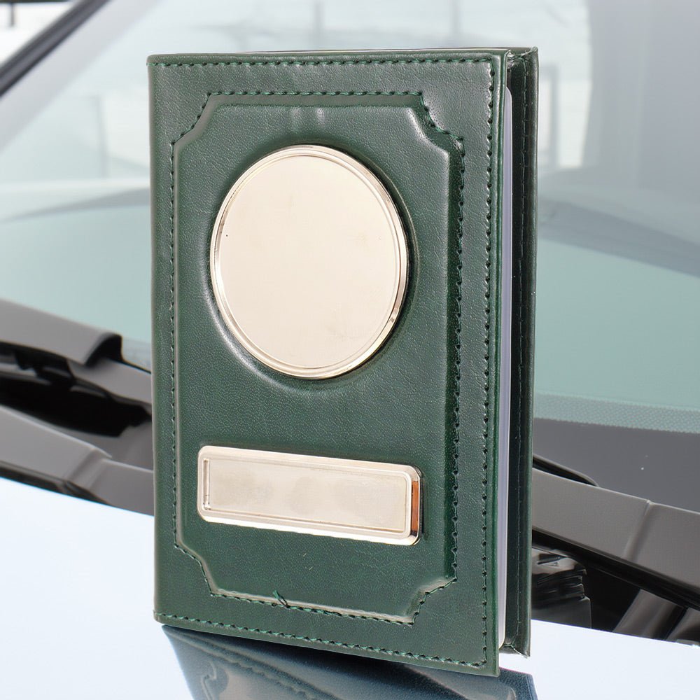 Portofel acte AUTO sigla si numar inmatriculare - verde inchis