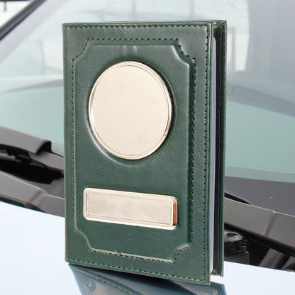 Portofel acte AUTO sigla si numar inmatriculare - verde inchis