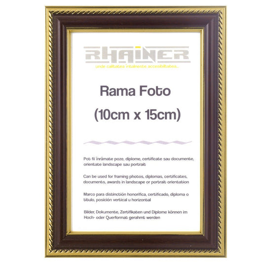 Rama foto Athos maro+auriu 10x15