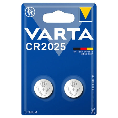Baterii Varta CR2025 lithium 3V, set 2 bucăți