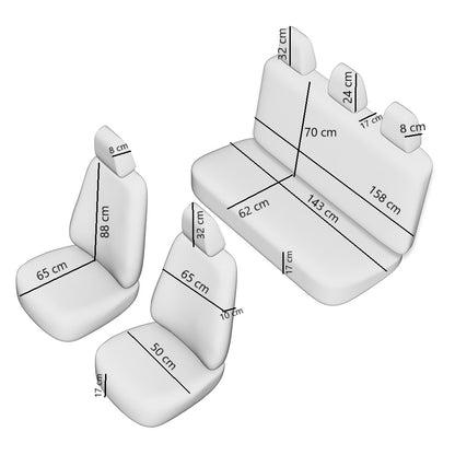 Set Huse Scaun Elegance Rosu