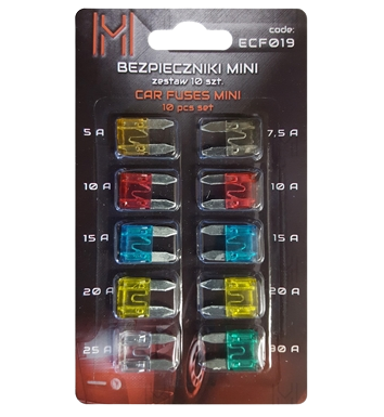Set 10 sigurante auto mini MVM ECF019, 5-30 A