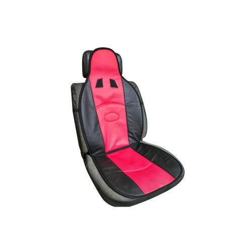 Husă scaun auto pentru față negru/roșu din poliester respirabil, Cod 8079