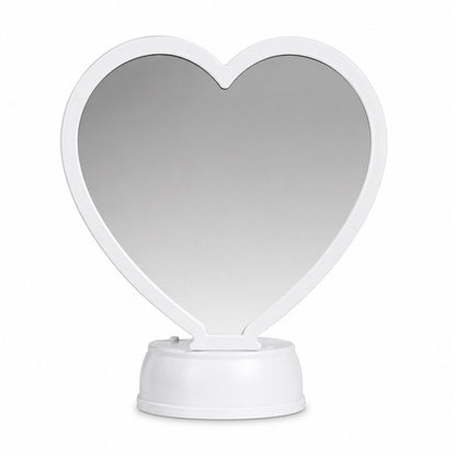 Oglinda magica cu insertie foto si efect INFINITY LED - INIMA