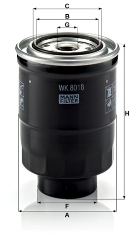 Filtru combustibil MANN FILTER WK 8018x