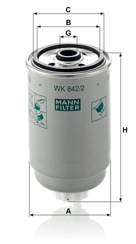 Filtru combustibil MANN FILTER WK 842/2