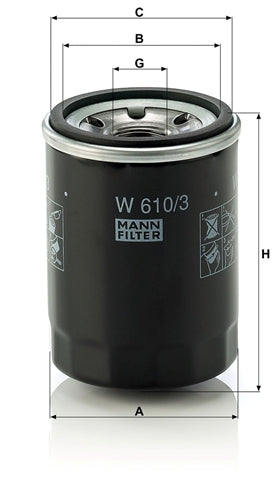 Filtru ulei MANN FILTER W 610/3