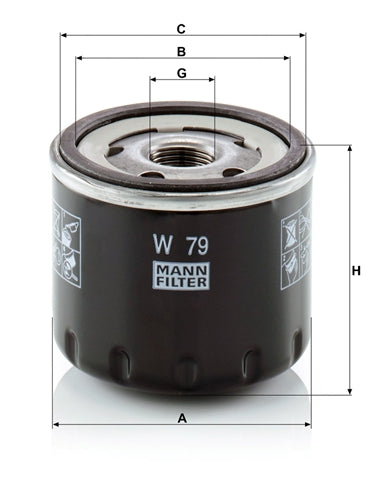 Filtru ulei MANN FILTER W79