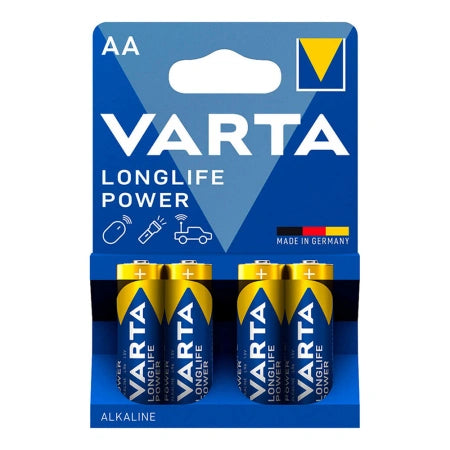 Baterii Varta Longlife Power AA LR6 alcaline, set 4 bucăți