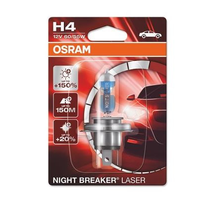 Bec 12V H4 60/55 W, Night Breaker, Laser NextGen+150% Blister, 1 Buc, Osram