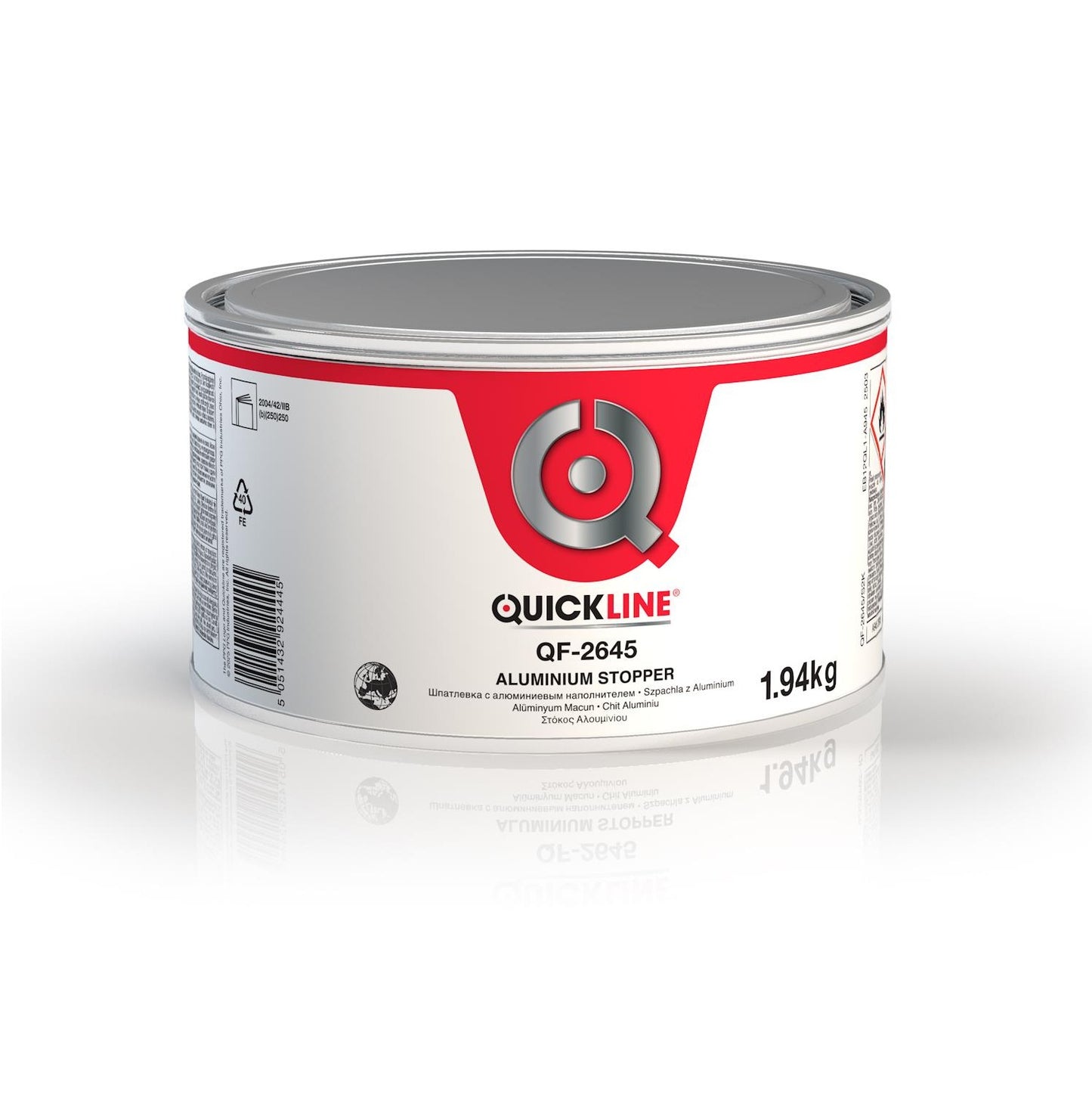 Chit pentru aluminiu, Quickline QF-2645, contine intaritor, diferite gramaje