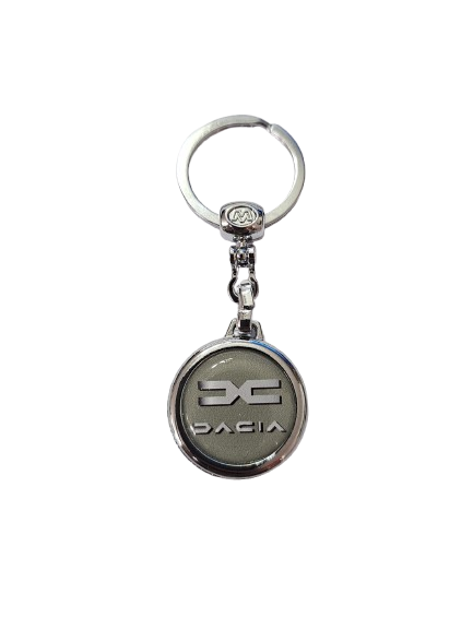Breloc auto chei metalic Dacia