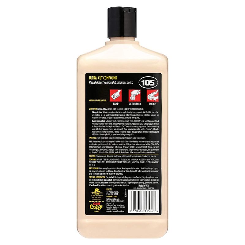 Pasta polish rapid MEGUIAR'S, o singura trecere 0.945 l