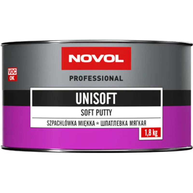 Chit Auto Novol Unisoft 1.8kg – Chit Umplere Elastic, Aderență Puternică, Șlefuire Ușoară