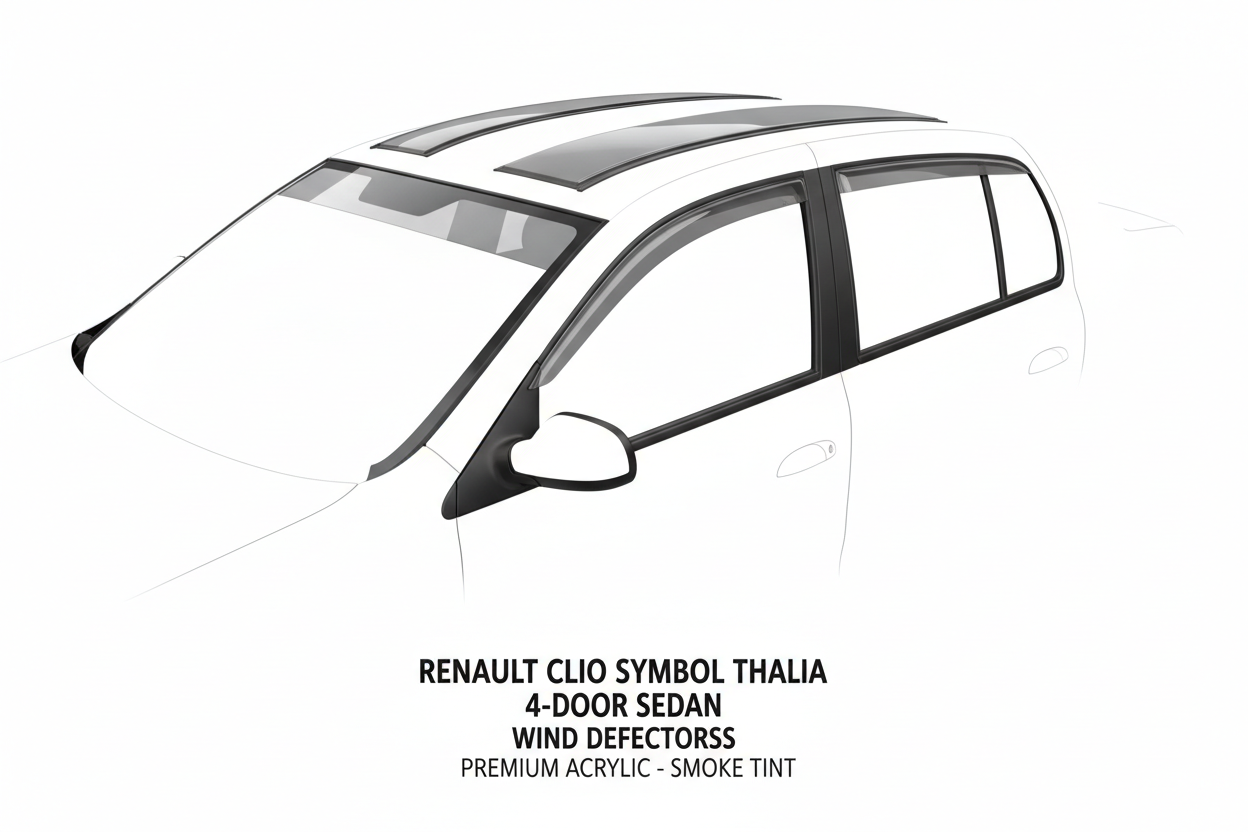 Paravanturi Fata, Spate, Fumurii Renault Clio Symbol / Thalia 4 Usi 2008-2013 Compatibile | Set 4 Buc | ART2021