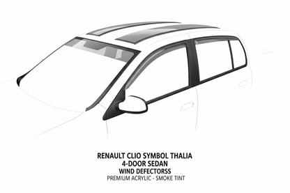 Paravanturi Fata, Spate, Fumurii Renault Clio Symbol / Thalia 4 Usi 2008-2013 Compatibile | Set 4 Buc | ART2021