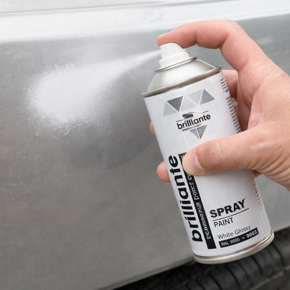 Vopsea Spray Alb Lucios RAL 9003 400ml BRILLIANTE – Vopsea Aerosol Auto și Industrială