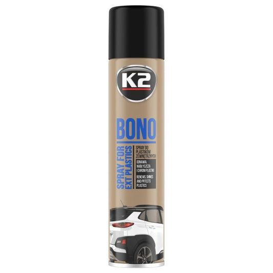 Spray lustruire elemente plastice auto Bono K2, 300 ml