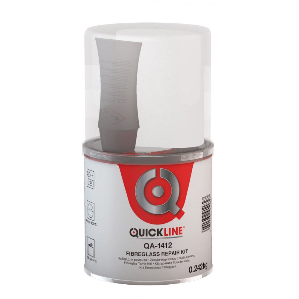 Set reparatie firba de sticla cu rasina, Quickline QA-1412, contine intaritor, gramaj 0.25 kg