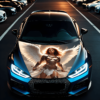 Folie Capota Auto "Hood Art" rezistenta la exterior, marime M (165 x 120cm) - Cod: AVX-CAPOTA-003M
